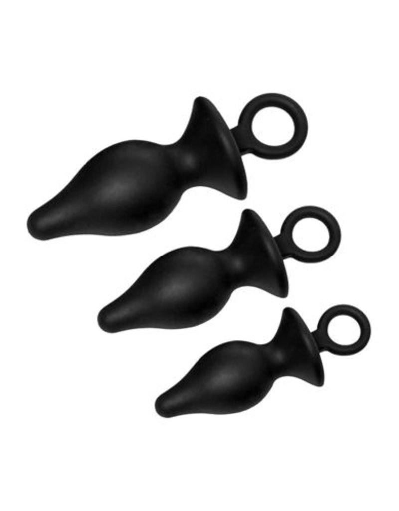 Strict Leather Driedelige Siliconen Butt Plug Set