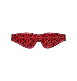 Crimson Tied DIAMANT PATROON BLINDDOEK ZWART/ROOD