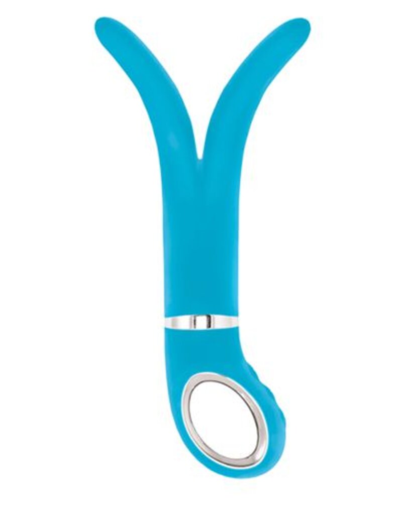 G-Vibe 2 vibrator met 2 uiteinden - blauw