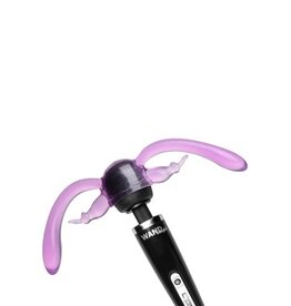 Wand Essentials Dubbel rabbit opzetstuk wand vibrator - Roze