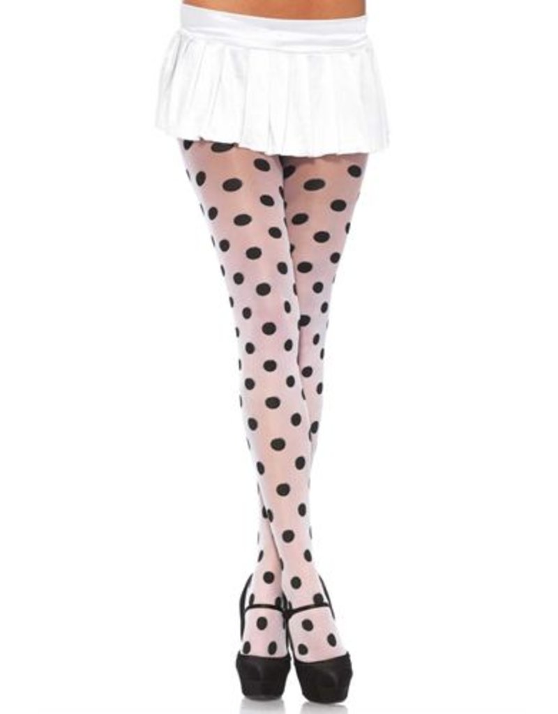 Leg Avenue TRANSPARANTE WITTE PANTY POLKADOT