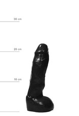 All Black REALISTISCHE DILDO 22 CM ZWART