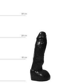 All Black REALISTISCHE DILDO 22 CM ZWART