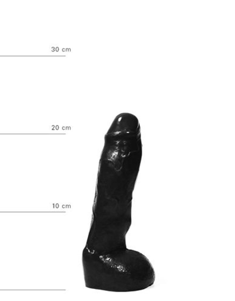 All Black REALISTISCHE DILDO 22 CM ZWART