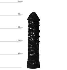 All Black REALISTISCHE XXL DILDO 33 CM ZWART