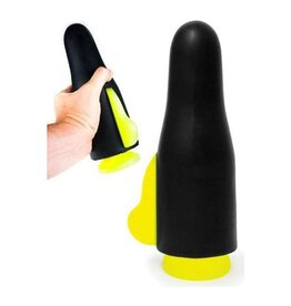 Keep Burning Raket buttplug 25 cm - Zwart/Geel