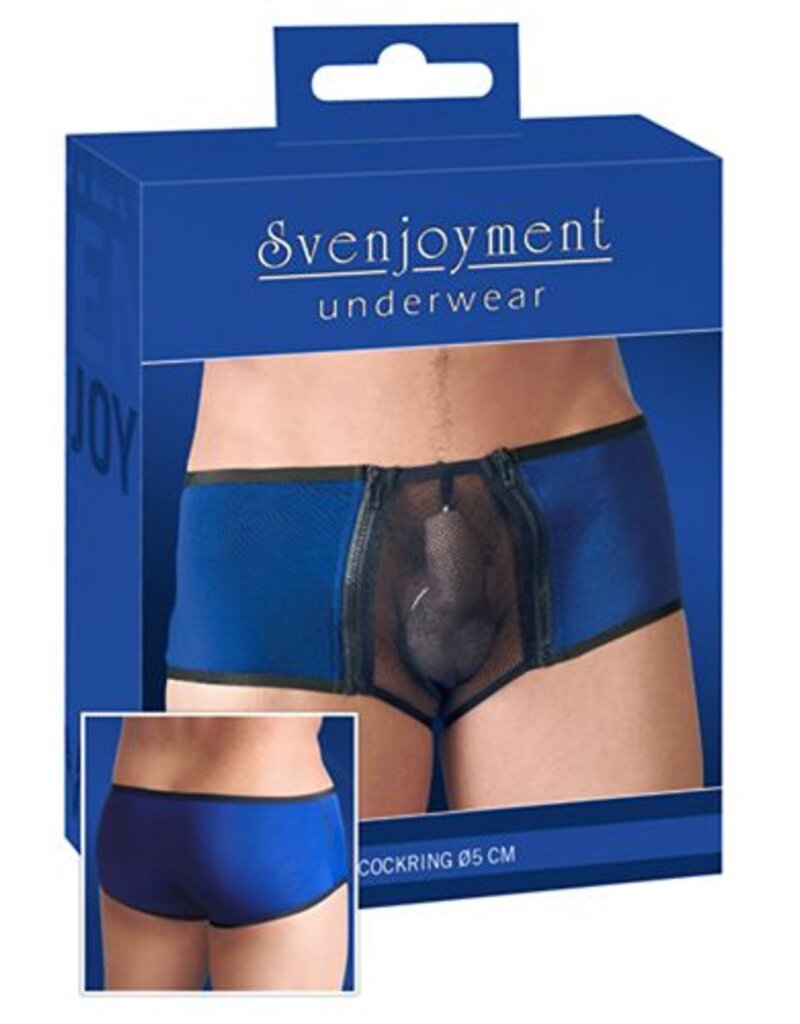 Svenjoyment Underwear HEREN SLIP MET COCKRING BLAUW