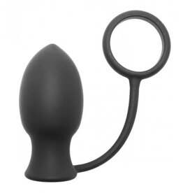 Master Series SILICONEN BUTTPLUG MET COCKRING