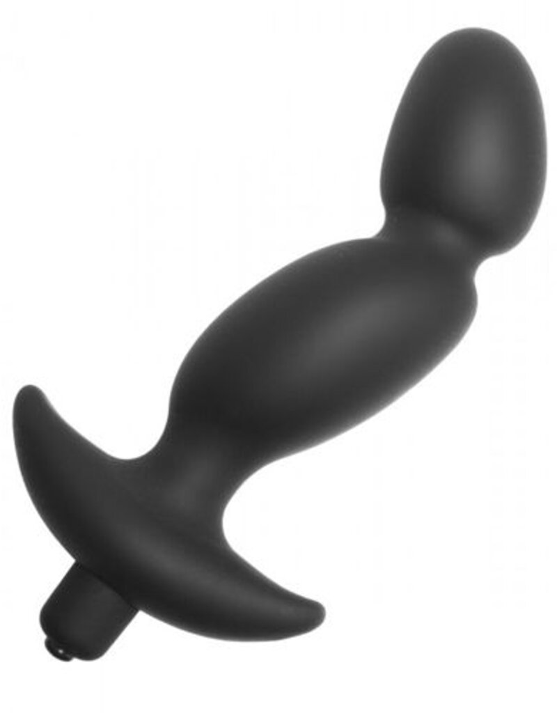 Master Series Zwarte prostaat vibrator