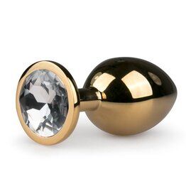 Easytoys Anal Collection Gouden buttplug met heldere diamant