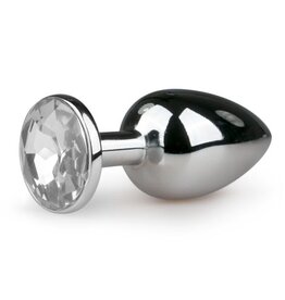 Easytoys Anal Collection Zilveren buttplug met diamant