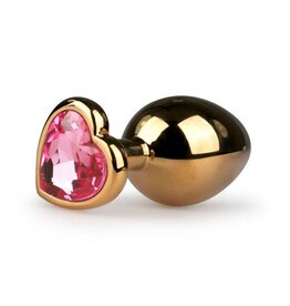 Easytoys Anal Collection Buttplug met hartje - Goud/Roze