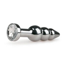 Easytoys Anal Collection Zilveren buttplug met kristal