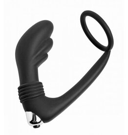 Master Series COCKRING EN VIBRERENDE BUTTPLUG