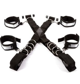 Fifty Shades of Grey - Stand to Attention bondageset - Zwart/Zilver