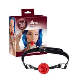 Fetish Collection BALL GAG ZWART/ROOD