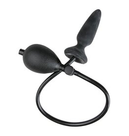 The Latex Collection Opblaasbare buttplug - Zwart