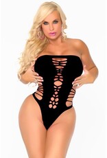 Cocolicious MAJA FLAVA NAADLOZE BODYSUIT ZWART