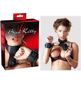 Bad Kitty HALSBAND EN BOEIEN ZWART