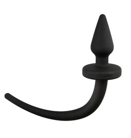 EasyToys Online Only Zwart dog Tail buttplug Taper klein