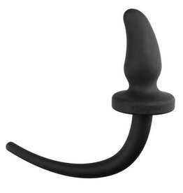 EasyToys Online Only Zwarte dog Tail buttplug Bandy groot