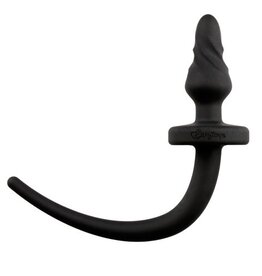 EasyToys Online Only Zwarte dog Tail buttplug Twist klein