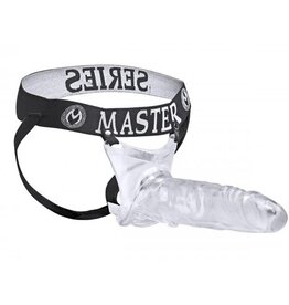 Master Series HOLLE DILDO STRAP-ON TRANSPARANT