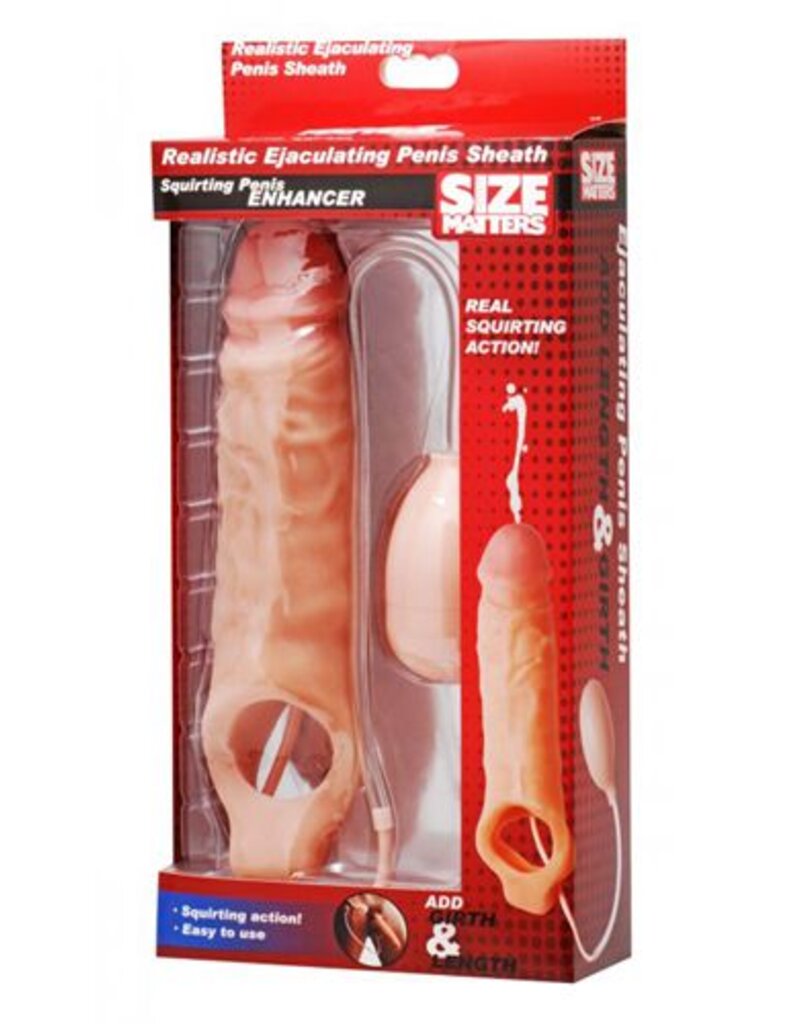 Size Matters REALISTISCHE SPUITENDE PENISSLEEVE