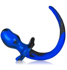 Oxballs Beagle Staart Buttplug - Zwart/Blauw