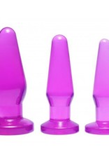 Frisky Paarse driedelige set Level Up buttplugs