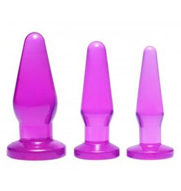 Frisky Paarse driedelige set Level Up buttplugs