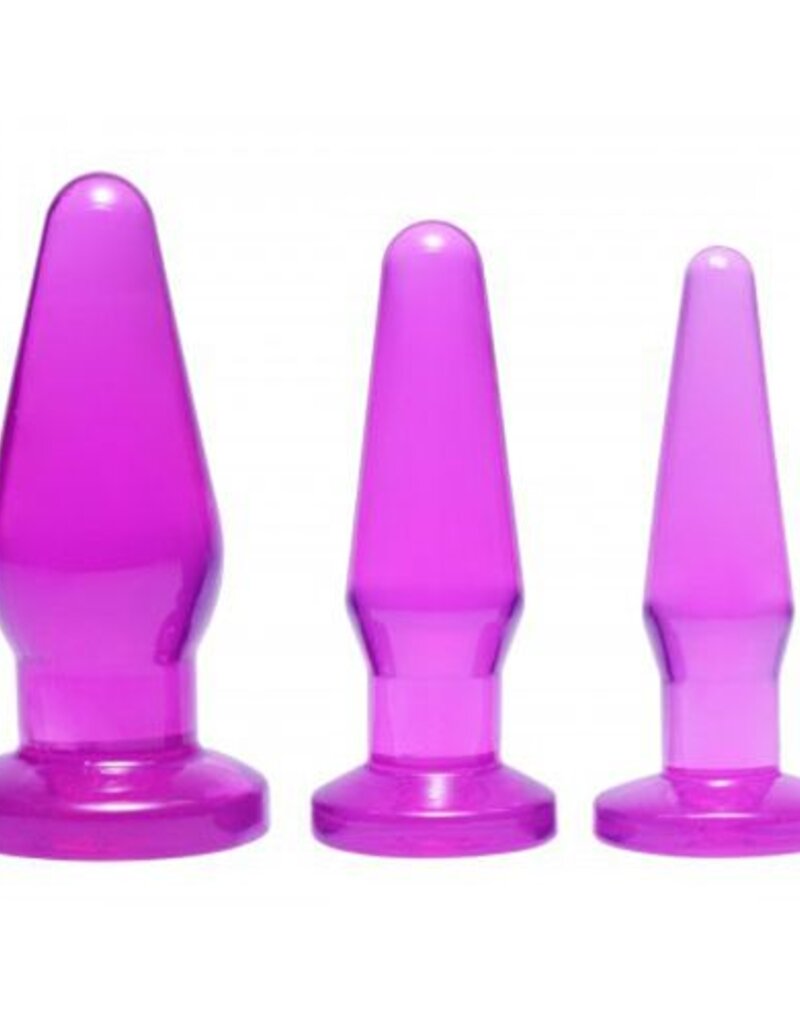 Frisky Paarse driedelige set Level Up buttplugs