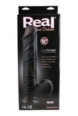 Real Feel Deluxe Realistische zwarte vibrator