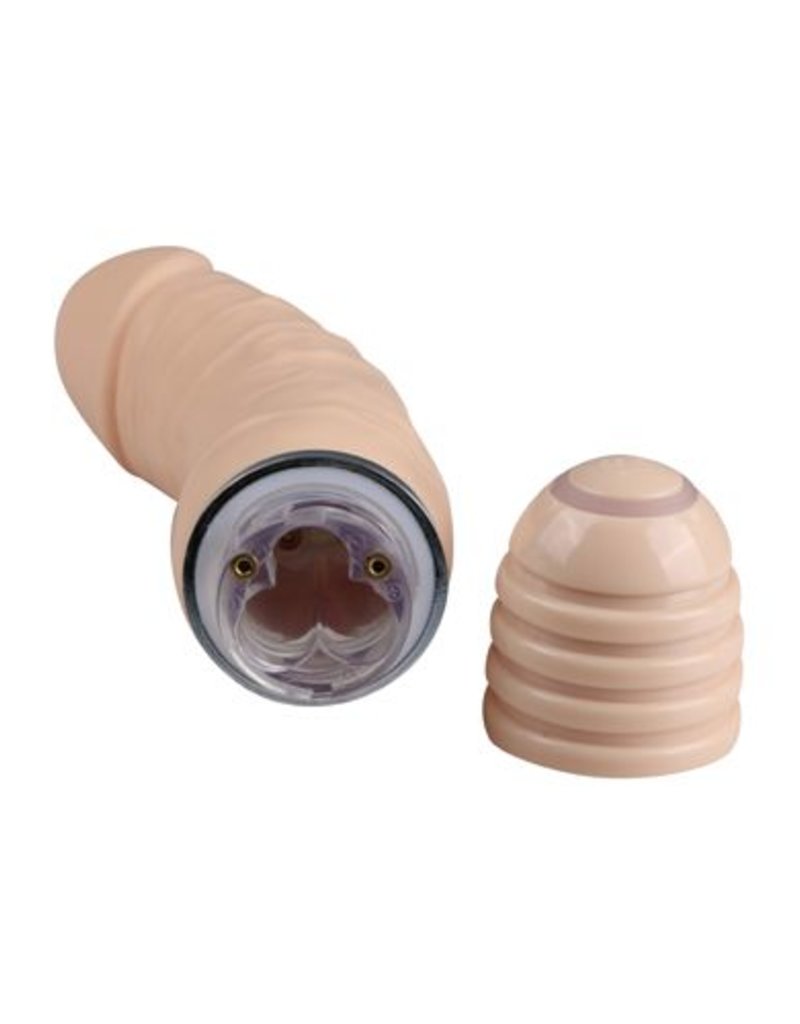 Nanma Purrfect siliconen vibrator in huidskleur (grote top)
