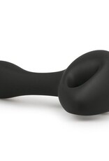 Master Series Zwarte ergonomische prostaatvibrator