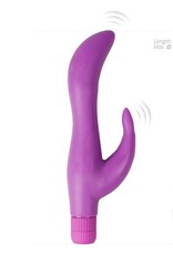 Trinity Vibes Paarse Slanke Siliconen Rabbit Vibrator