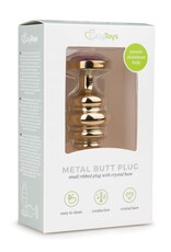 Easytoys Anal Collection Buttplug met kristal - Goud/Paars