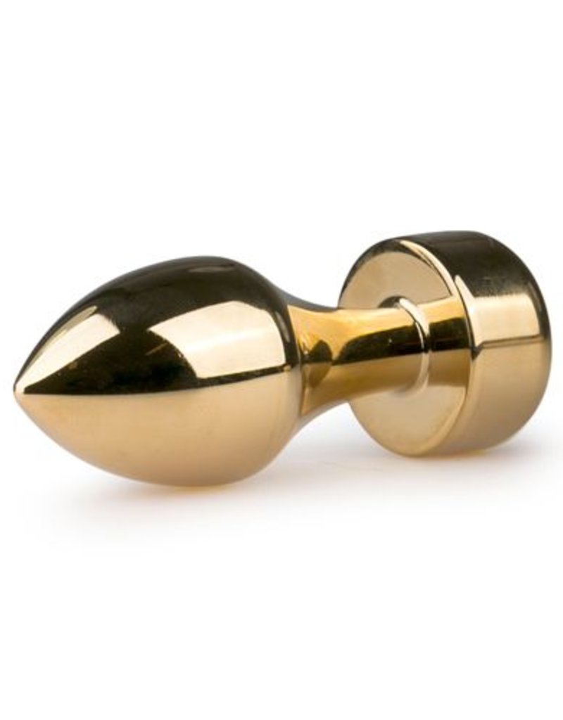 Easytoys Anal Collection Gouden buttplug met helder kristal