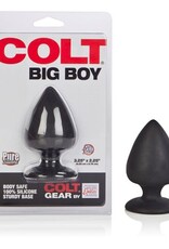 Colt Zwarte naadloze siliconen buttplug