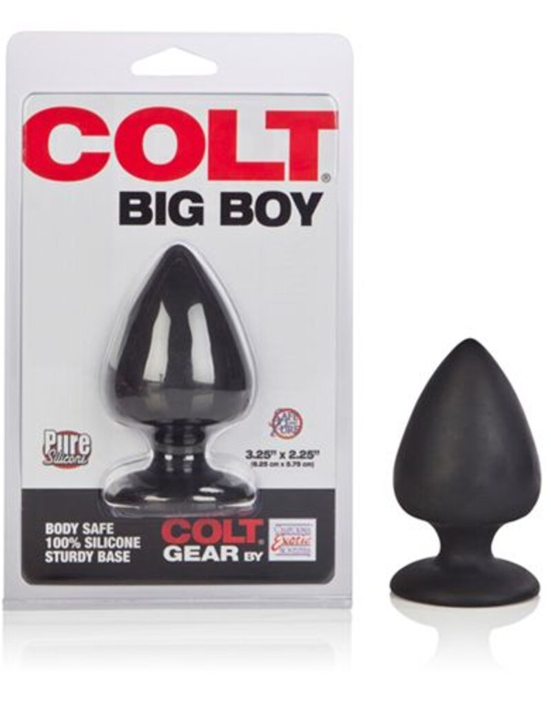 Colt Zwarte naadloze siliconen buttplug