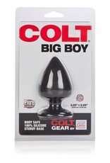 Colt Zwarte naadloze siliconen buttplug