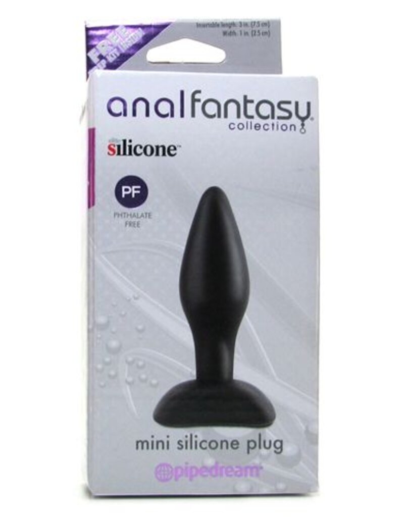 Anal Fantasy Zwarte mini siliconen buttplug