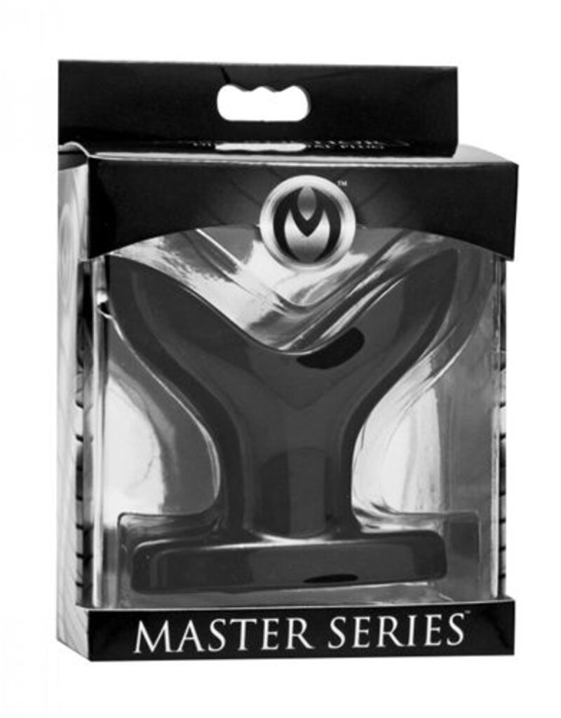 Master Series Zwarte anker buttplug