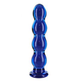 Prisms Erotic Glass Nirvana Cobalt Probe - Glazen Dildo - Blauw