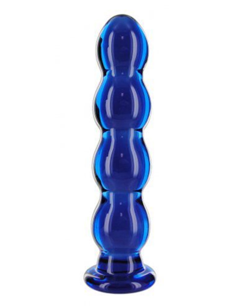 Prisms Erotic Glass Nirvana Cobalt Probe - Glazen Dildo - Blauw