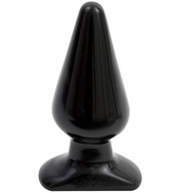 Doc Johnson Classic Butt Plug - Smooth  Large - Zwart