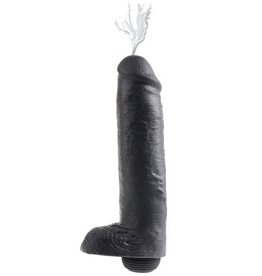 King Cock Spuitende Dildo 30 cm - Zwart