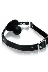 Master Series Devour Feeding Gag - Zwart/Rood