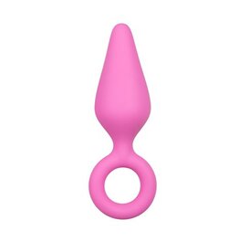 Anal Collection Roze Buttplug Met Trekring - Medium