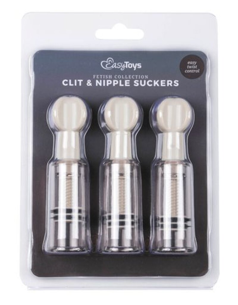 Easytoys Fetish Collection 3-delige set Tepel- en clitoriszuigers